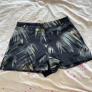 All Saints silk tropical shorts